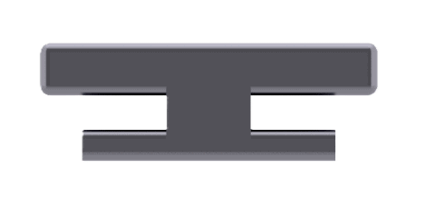 Flat T Rubber